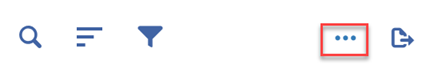 The actions menu in responsive mode.